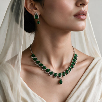American Diamond Jewelry Set