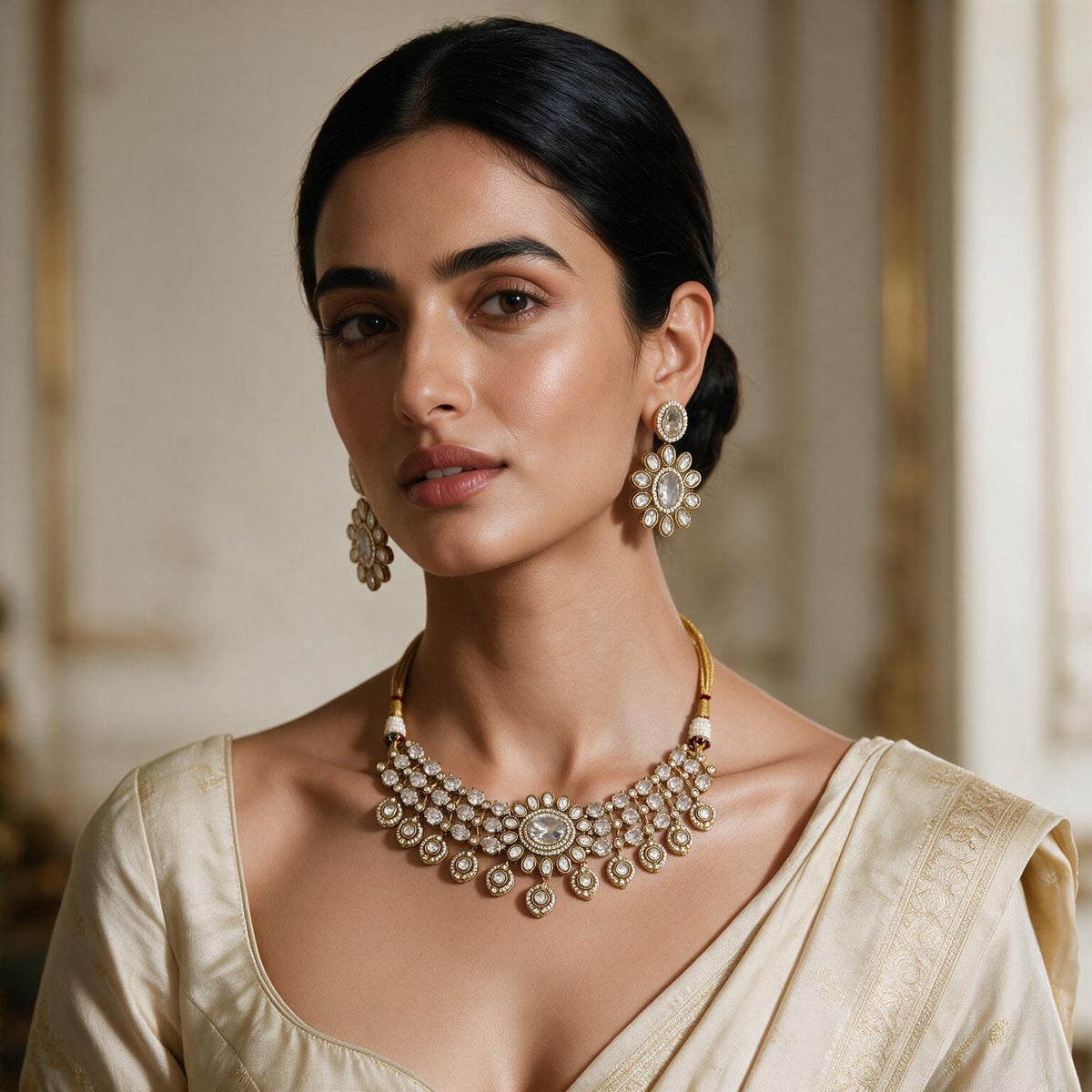 Ethnic party wear necklace