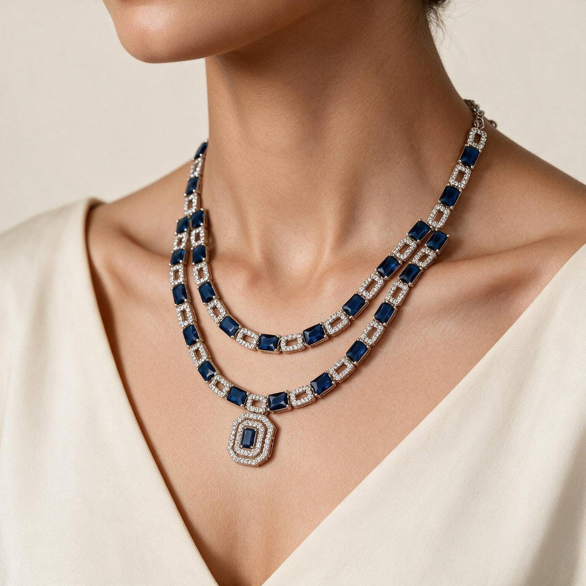 Designer American Diamond Necklace