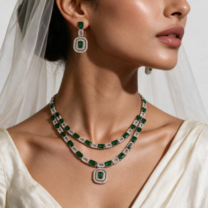 Elegant American Diamond Neckset
