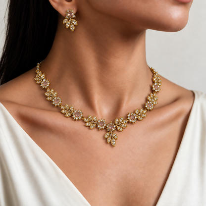Diamond Look Jewellery Set