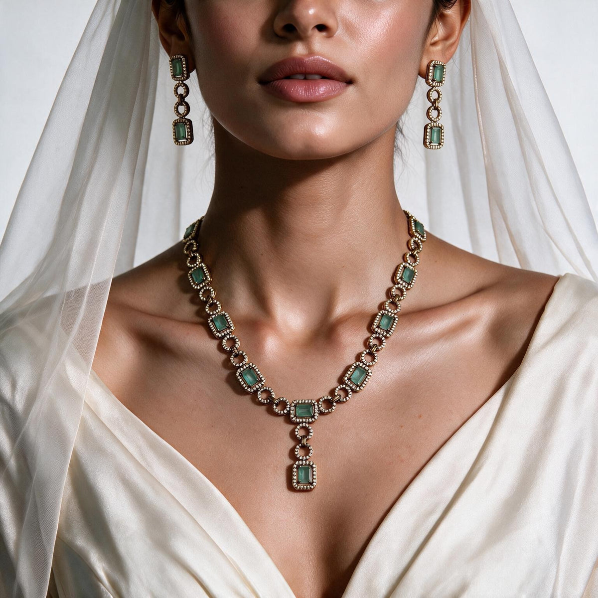 American Diamond necklace for wedding
