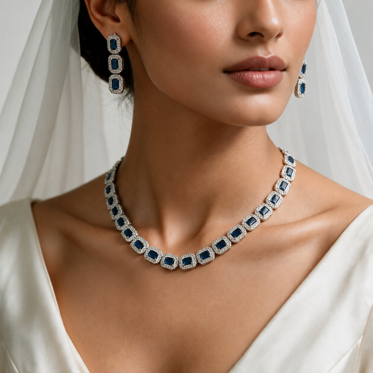 American Diamond necklace set