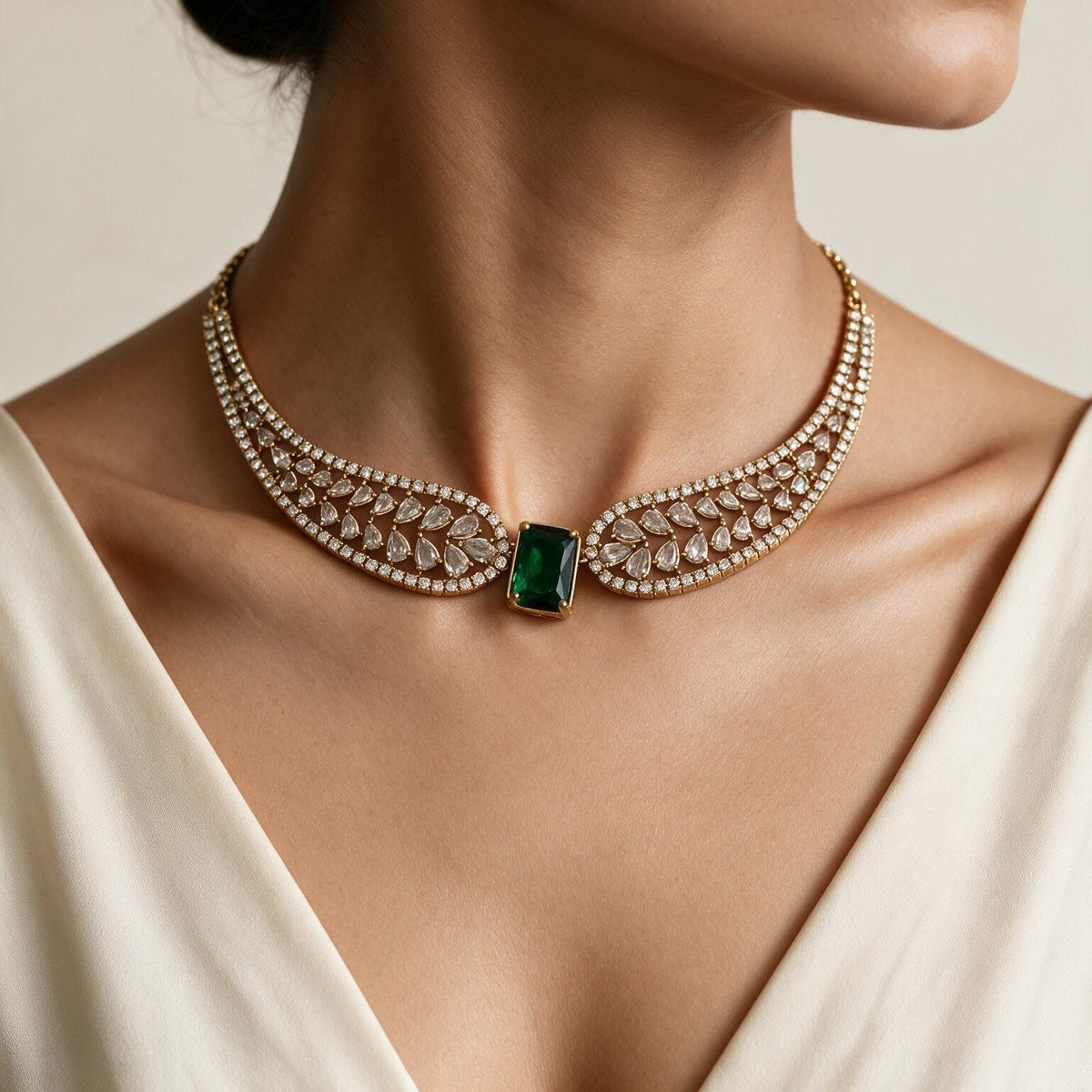American Diamond Neck Piece
