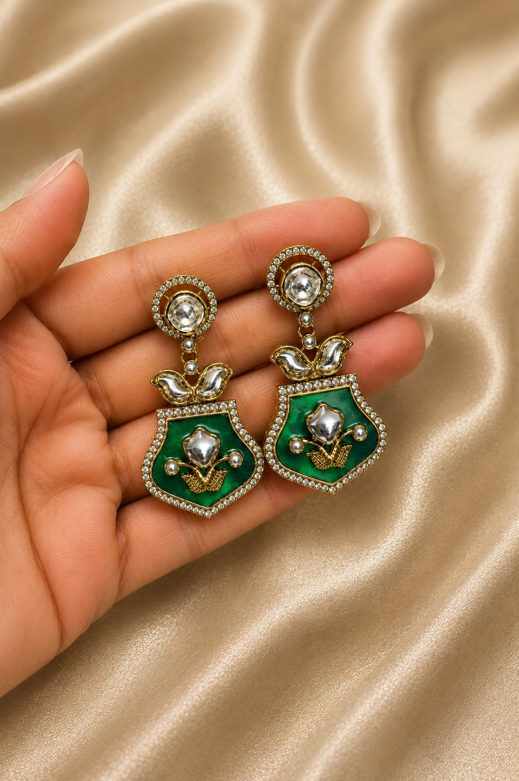AD stud earrings