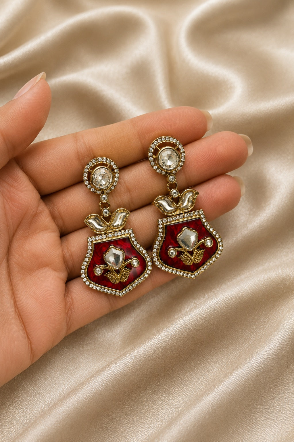 stud earrings for ethnic wear