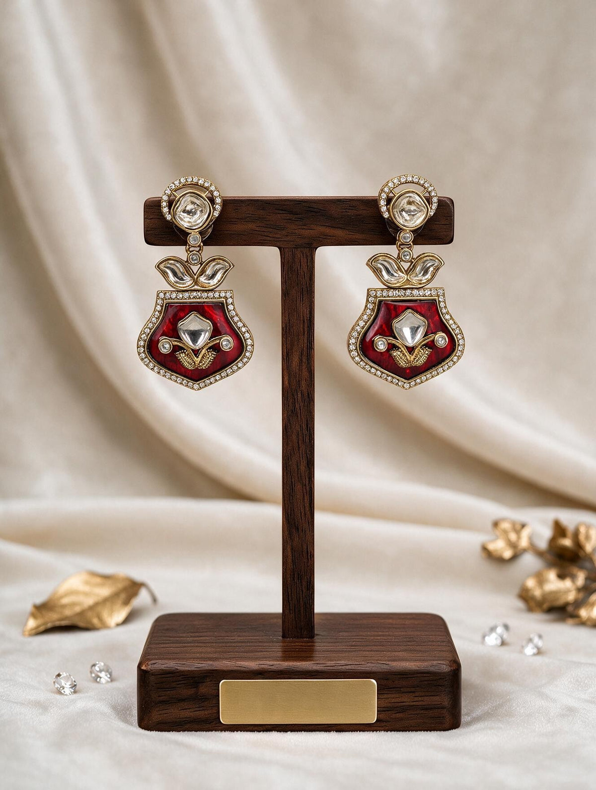 stud earrings for saree
