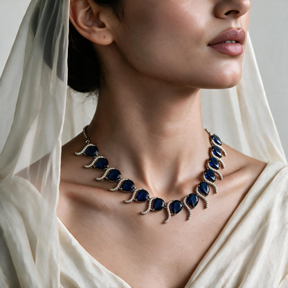 American Diamond Necklace Set