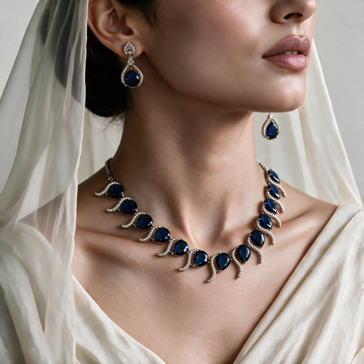 American Diamond Jewelry Set