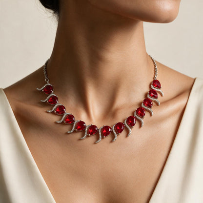 American Diamond Jewellery Set