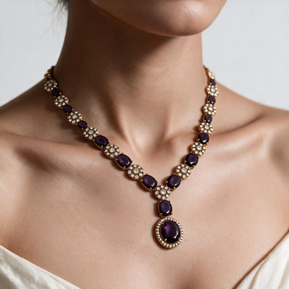American Diamond Necklace Set