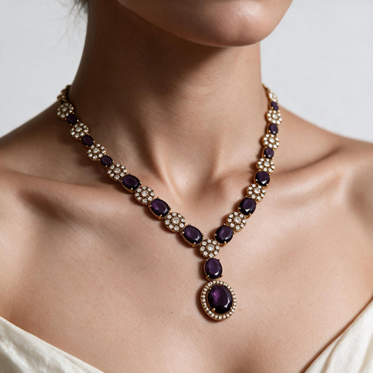 American Diamond Necklace Set
