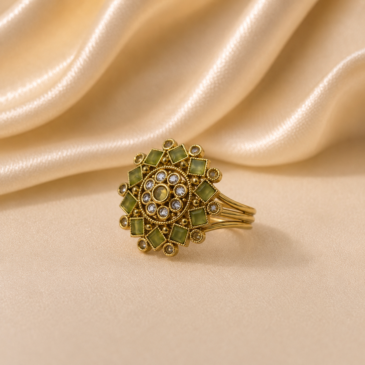 Olive Crest Ring