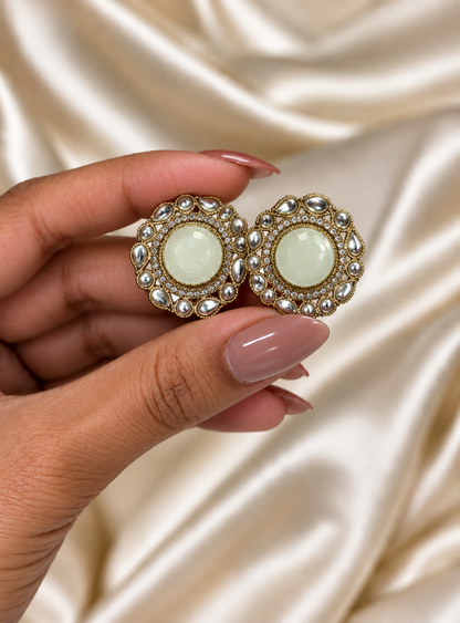 statement stud earrings