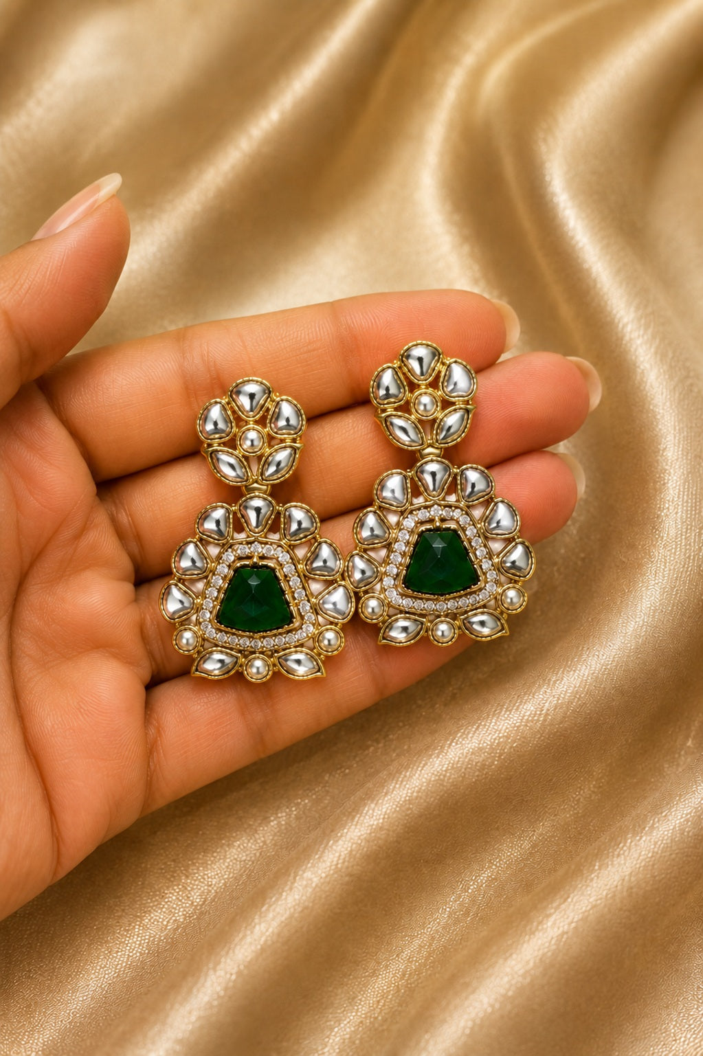 Pearl stud earrings