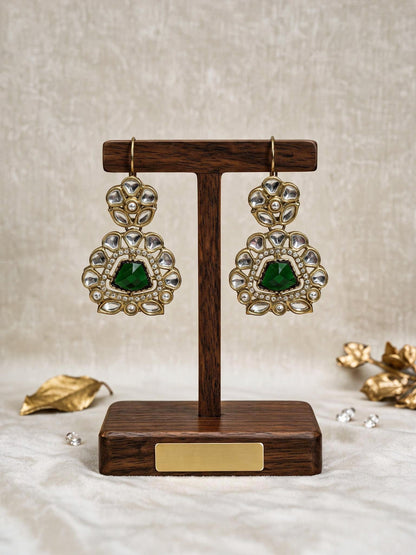 Stone stud earrings