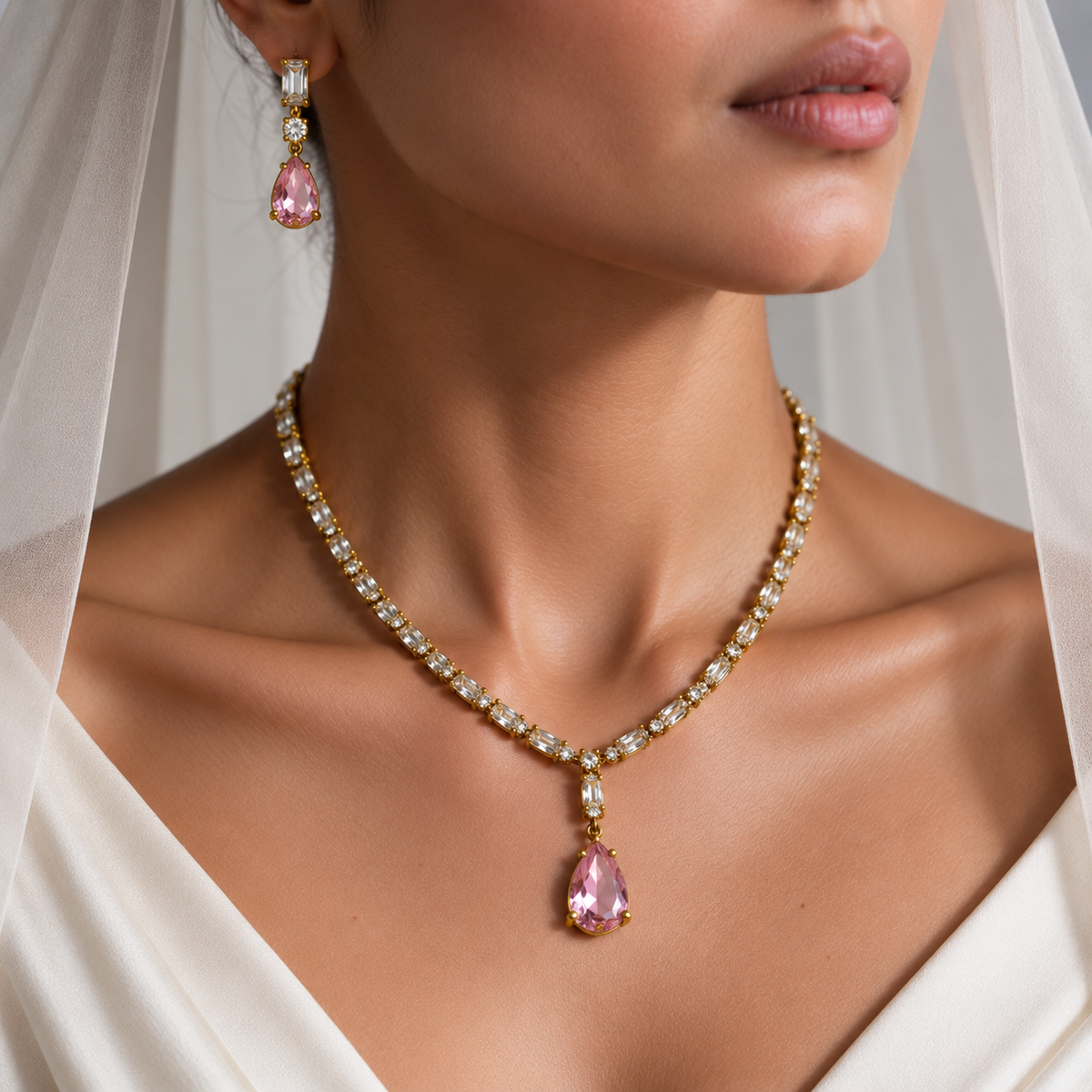 American Diamond Necklace for Women