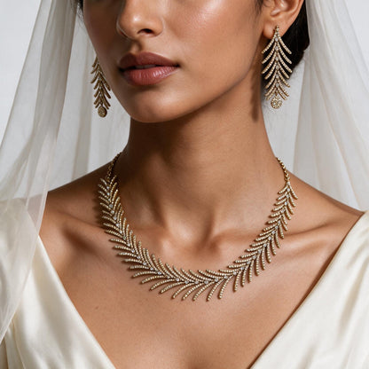 American Diamond Jewellery Set